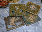 Scatolette in metallo - Decoupage pittorico